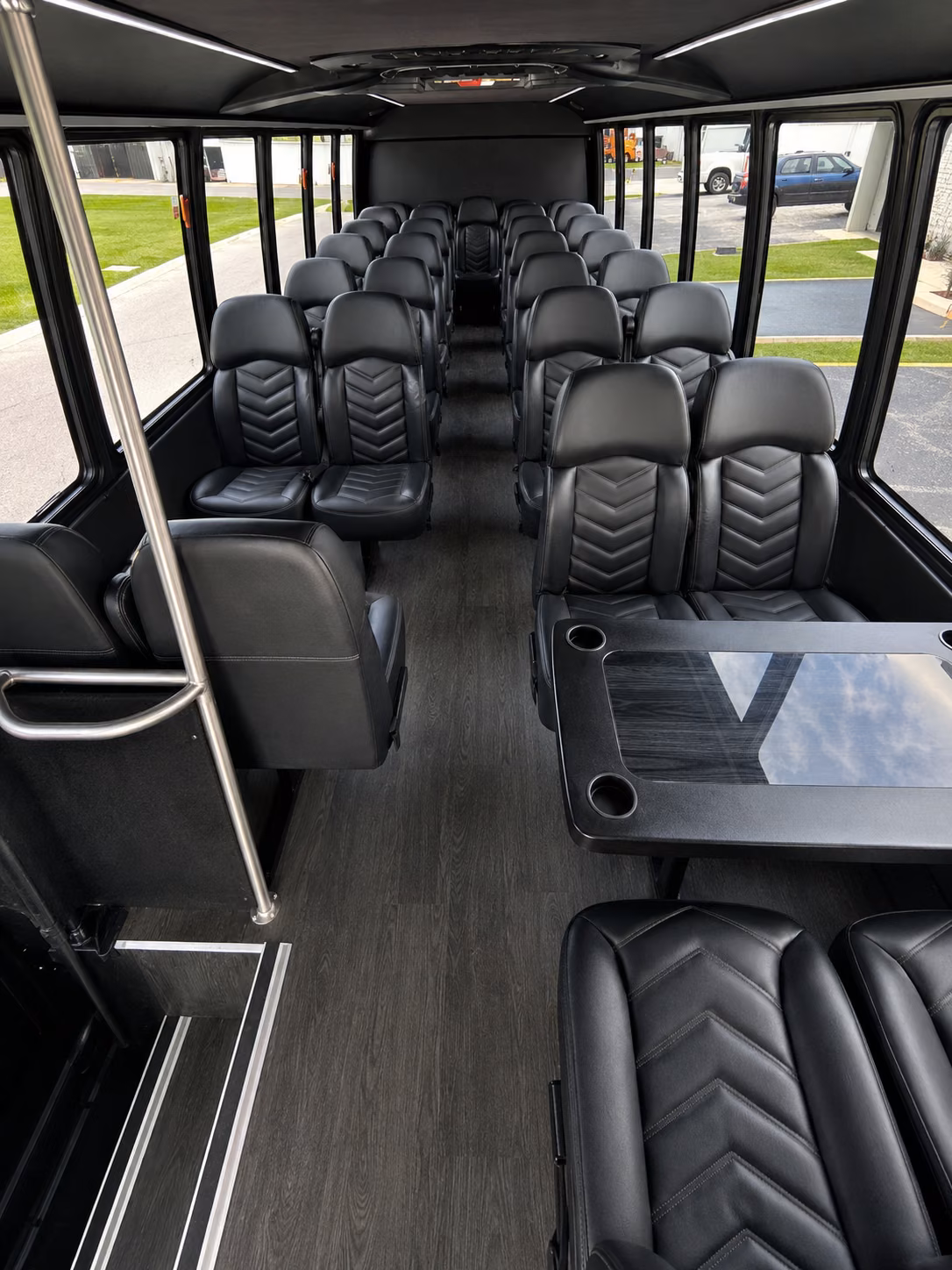 downey 15 passenger minibus interior