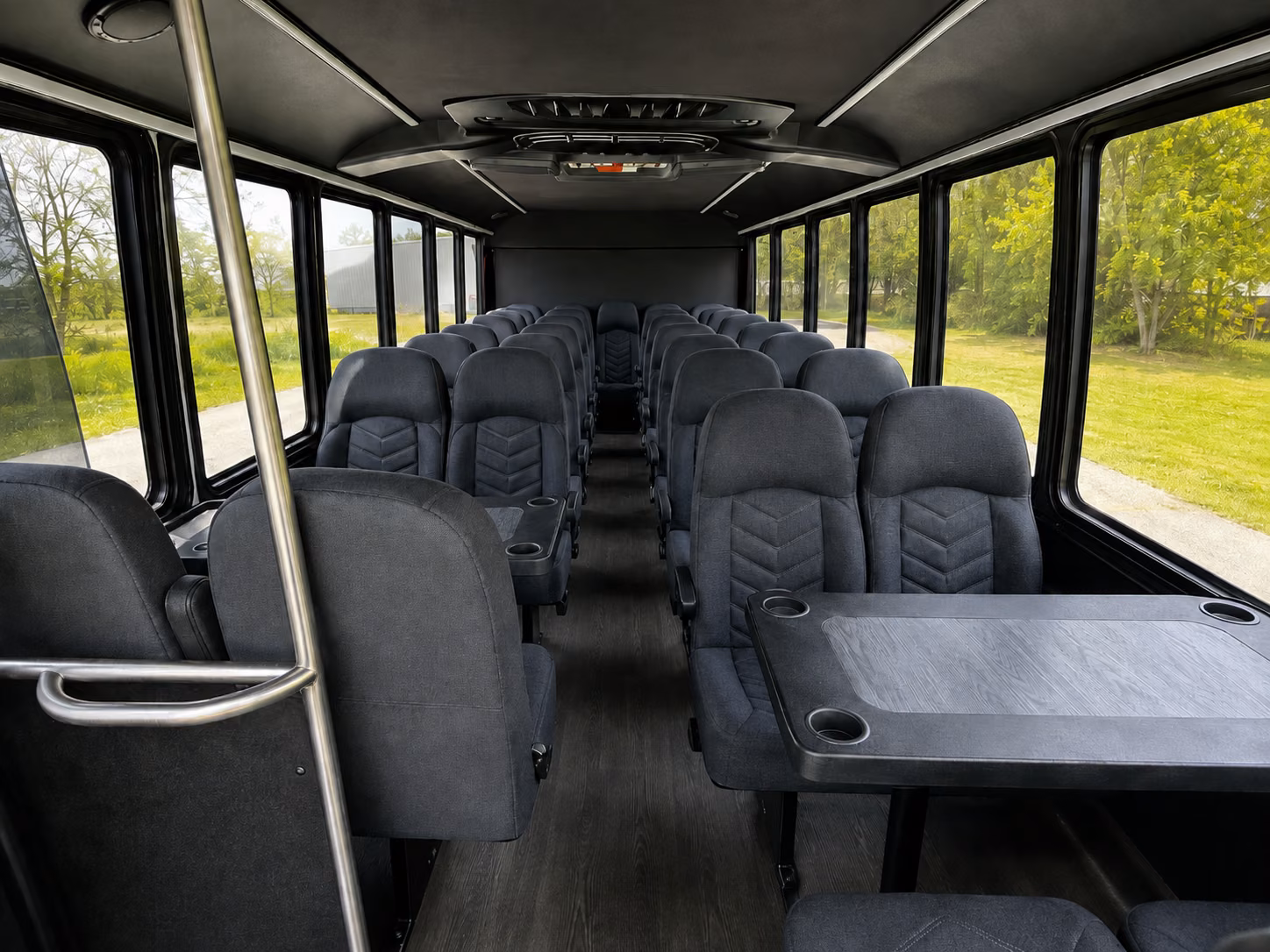 downey 20 passenger minibus interior