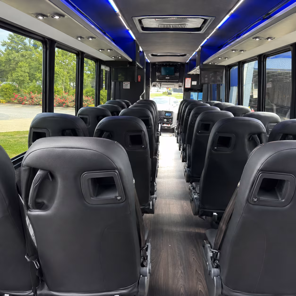 downey 30 passenger minibus inside