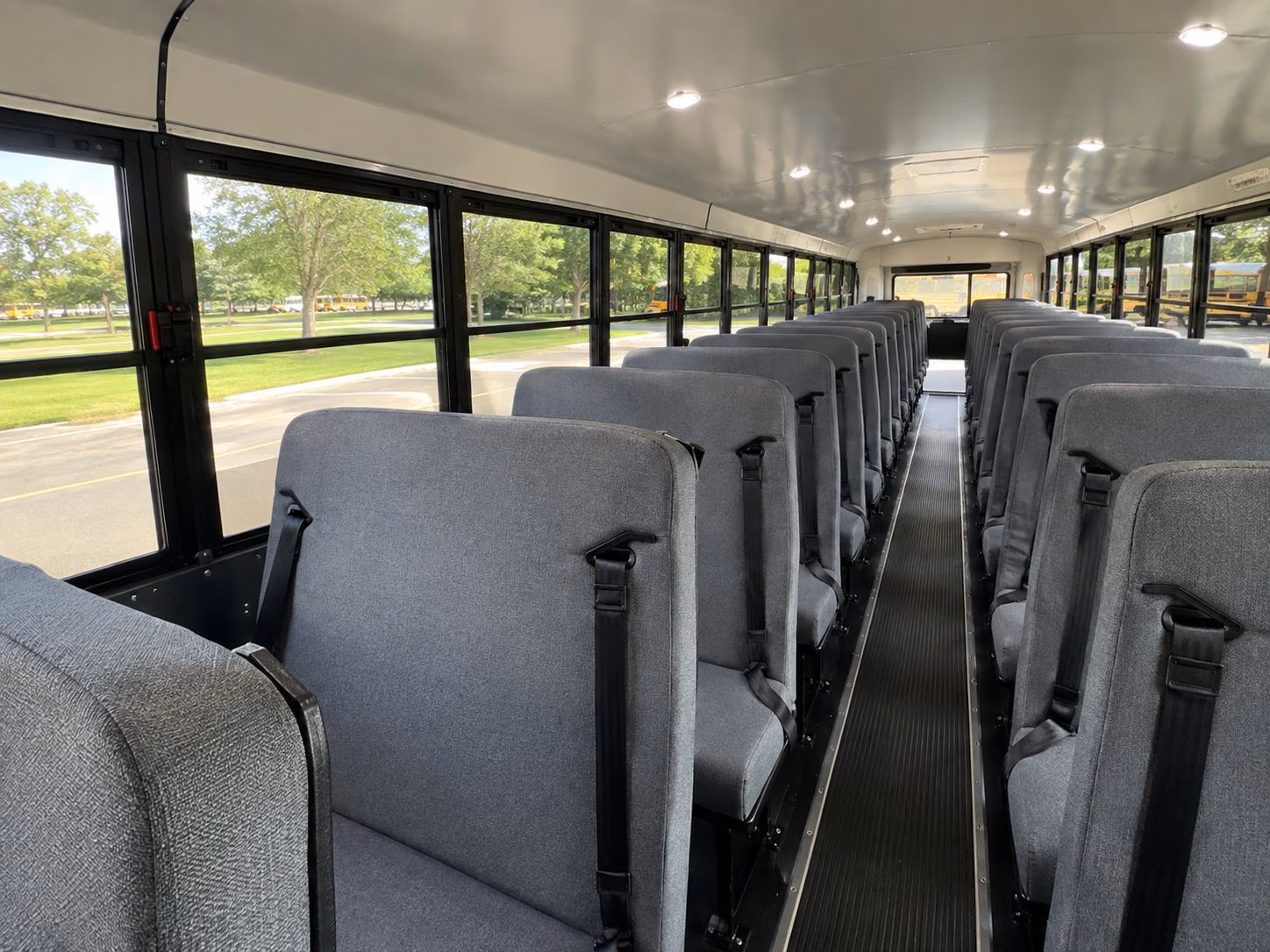 downey school bus inside
