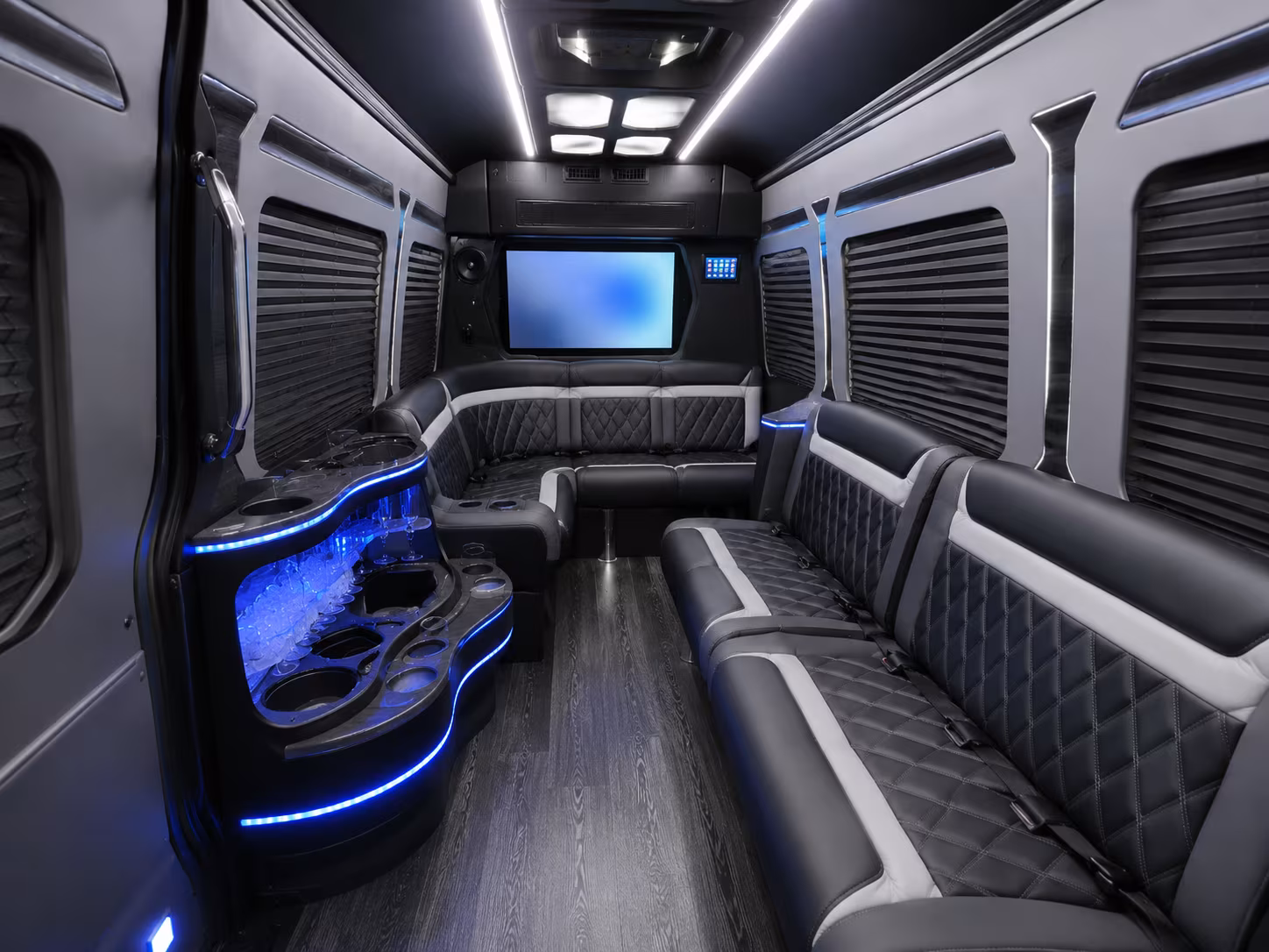 downey sprinter limousine inside