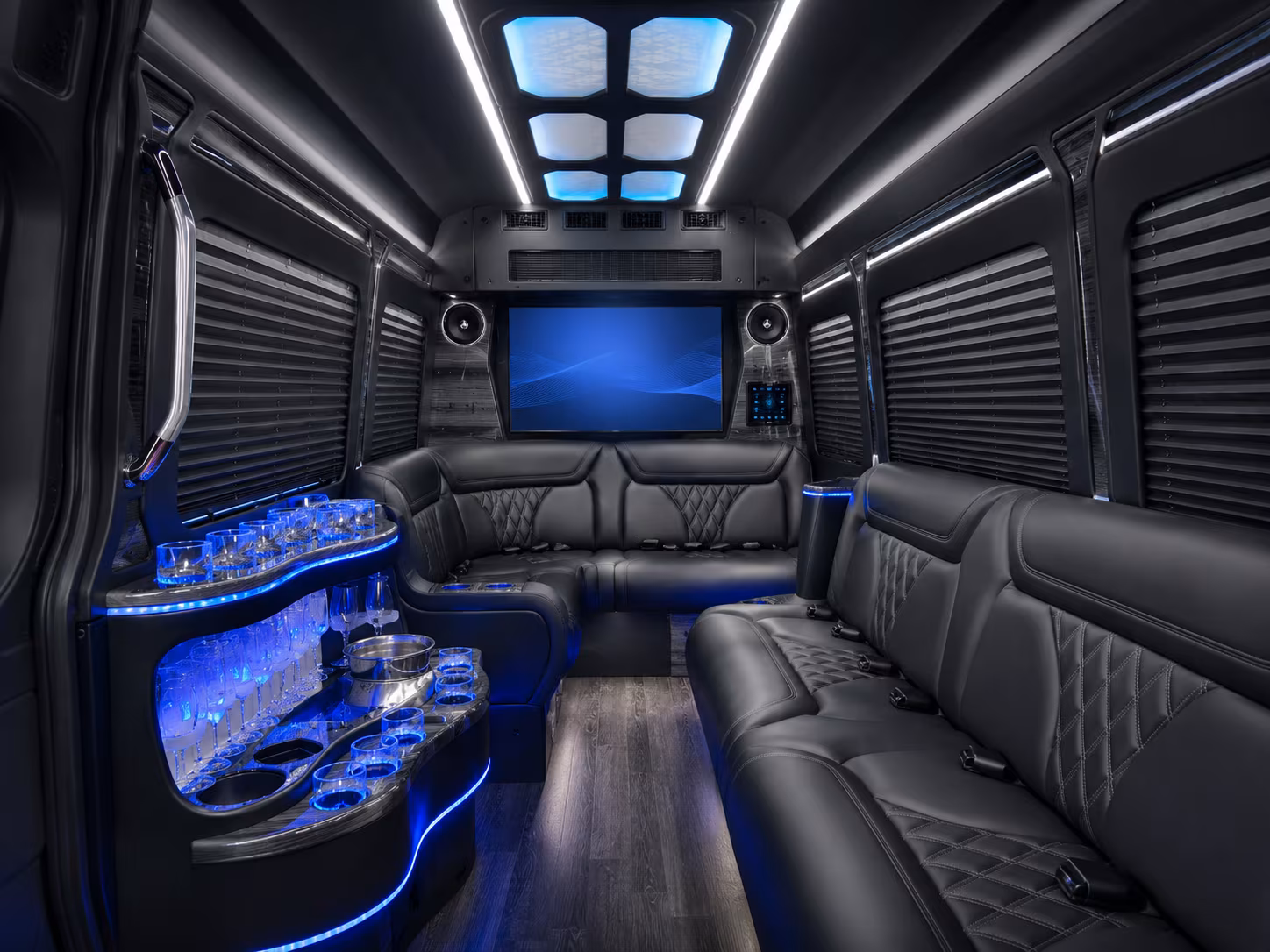 downey sprinter limousine interior