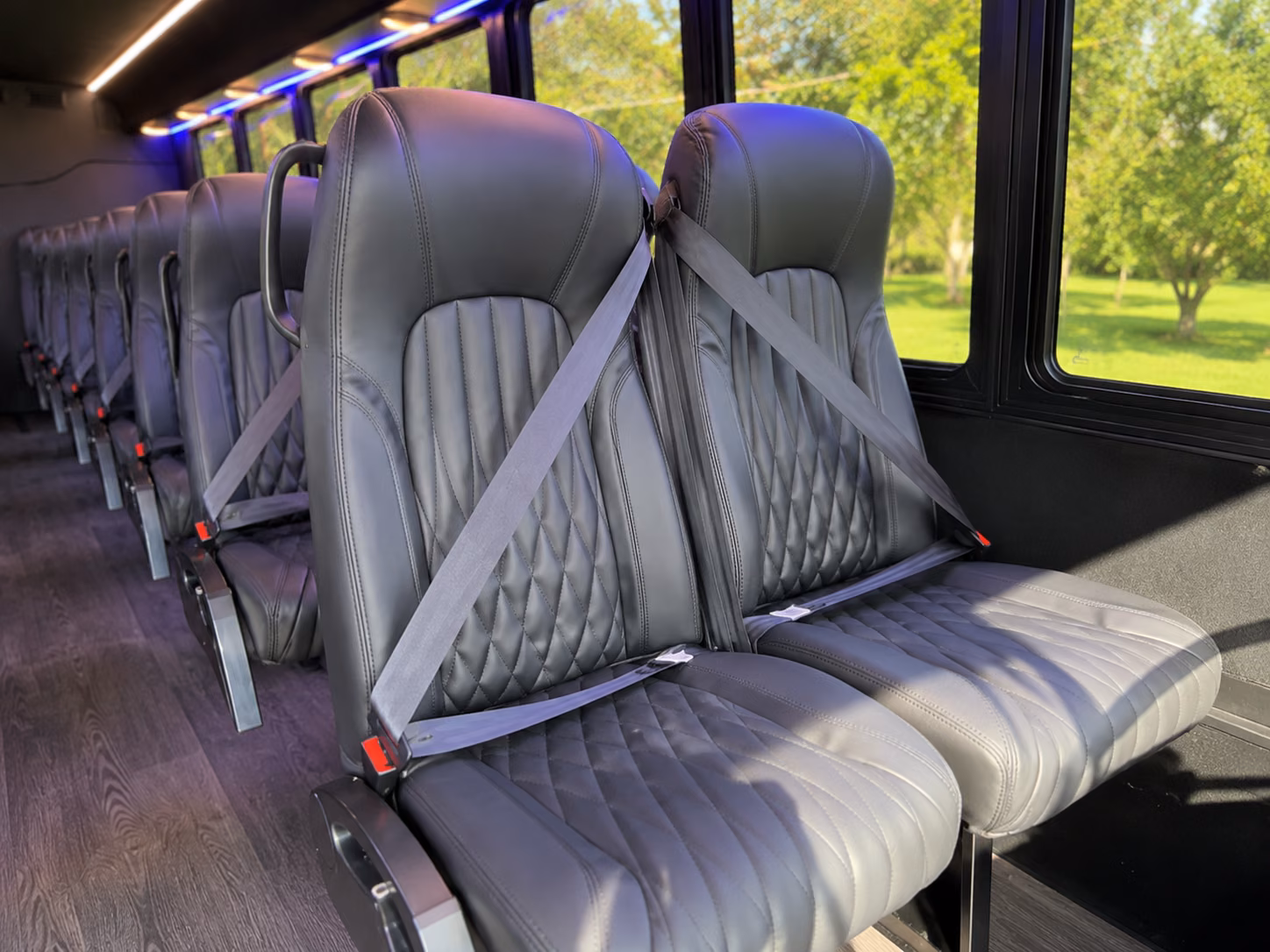 downey wine tour brewery transportation onboard seating