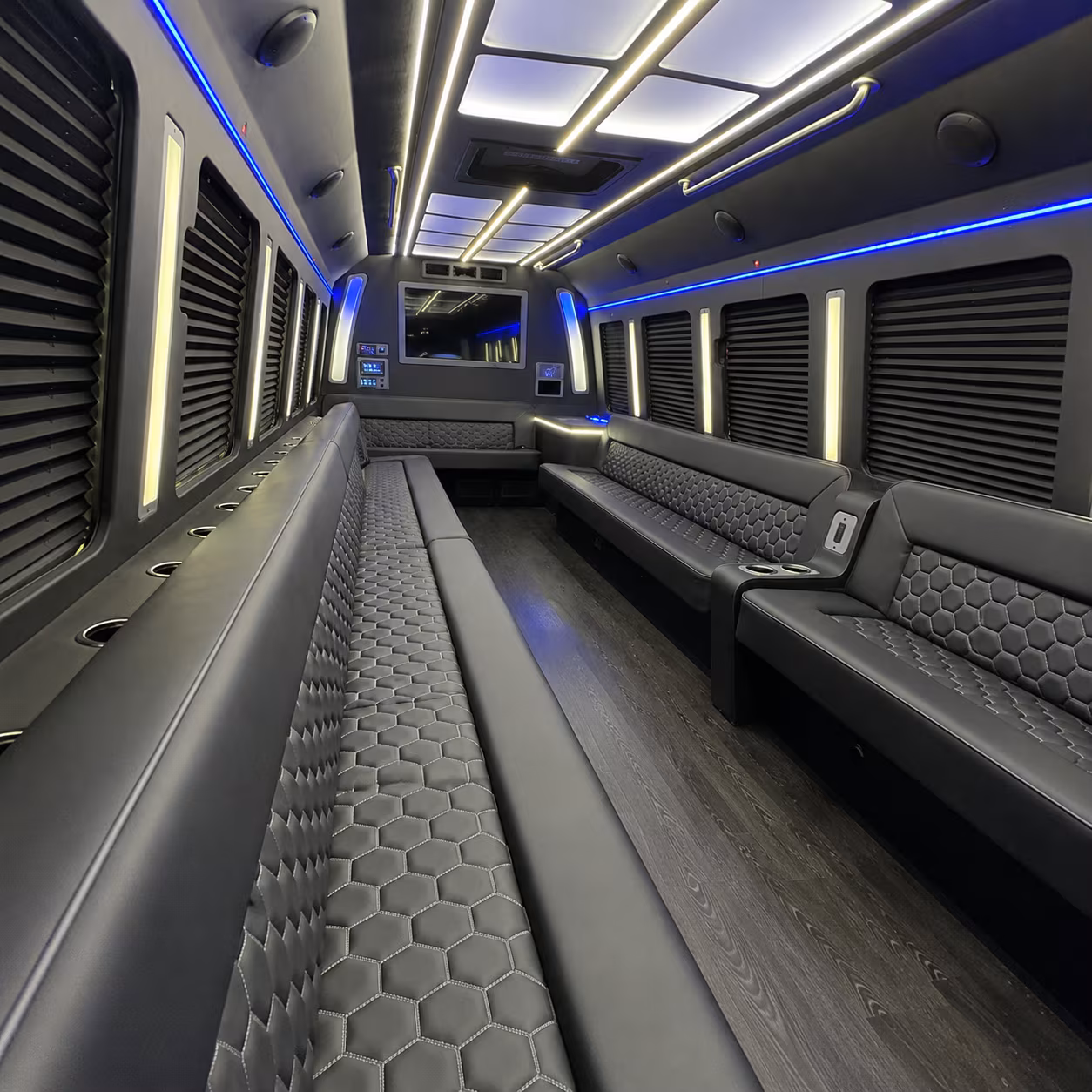 party buses for downey wedding parties and bridal groups